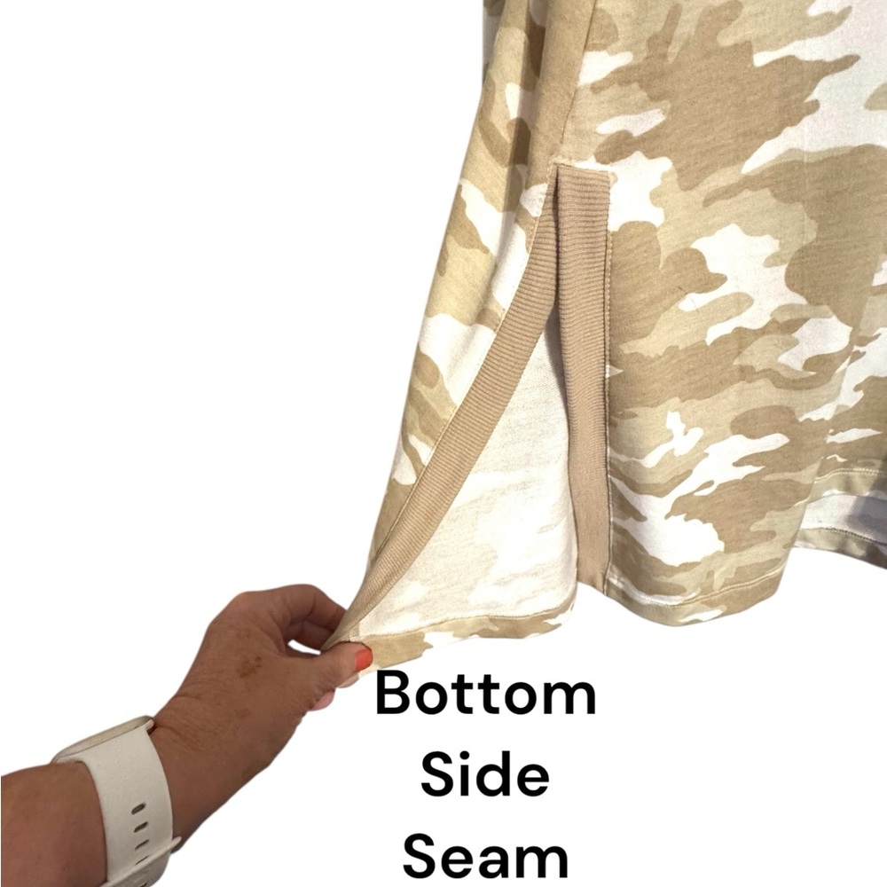 NWOT   NEUTRAL CAMO PRINT TOP  PLUS SIZE: 2X   #X - Picture 5 of 9